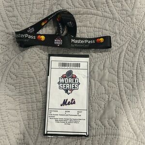 2015 New York Mets World Series Ticket & Holder